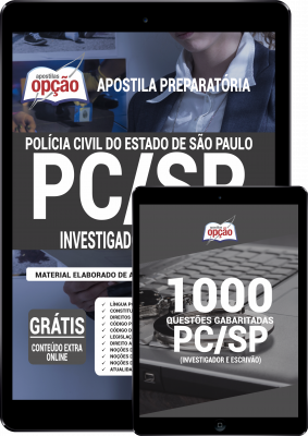 Combo Digital PC-SP em PDF - Investigador de Polícia - (Apostila Digital + Caderno de Questões em PDF)
