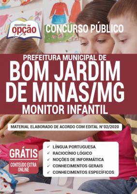 Apostila Prefeitura de Bom Jardim de Minas - MG - Monitor Infantil