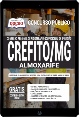 Apostila CREFITO-MG em PDF - Almoxarife -