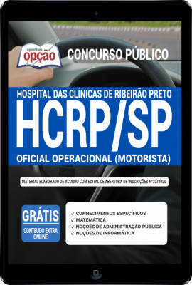 Apostila HCRP-SP em PDF - Oficial Operacional (Motorista) -