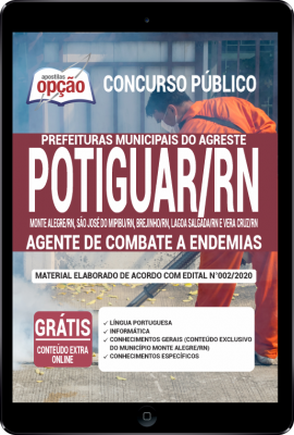 Apostila Prefeitura do Agreste Potiguar - RN em PDF - Agente de Combate ás Endemias -