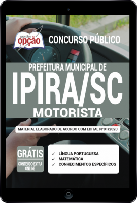Apostila Prefeitura de Ipira - SC em PDF - Motorista -