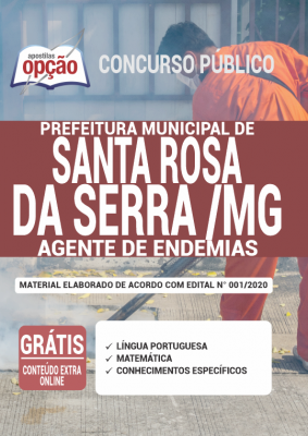 Apostila Prefeitura de Santa Rosa da Serra - MG - Agente de Endemias
