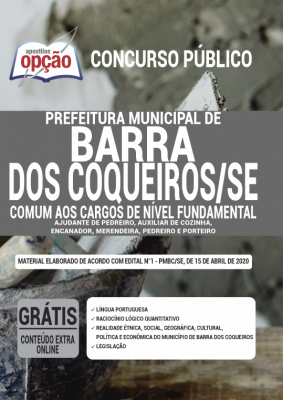 Apostila Prefeitura de Barra dos Coqueiros - SE - Comum aos Cargos de Nível Fundamental