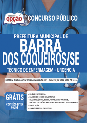 Apostila Prefeitura de Barra dos Coqueiros - SE - Técnico de Enfermagem - Urgência