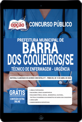 Apostila Prefeitura de Barra dos Coqueiros - SE em PDF - Técnico de Enfermagem - Urgência