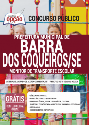 Apostila Prefeitura de Barra dos Coqueiros - SE - Monitor de Transporte Escolar