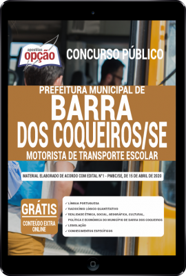 Apostila Prefeitura de Barra dos Coqueiros - SE em PDF - Motorista de Transporte Escolar -