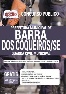 Apostila Prefeitura de Barra dos Coqueiros - SE - Guarda Civil Municipal
