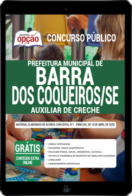 Apostila Prefeitura de Barra dos Coqueiros - SE em PDF - - Auxiliar de Creche
