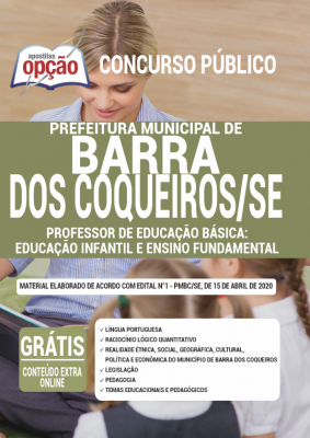 Apostila Prefeitura de Barra dos Coqueiros - SE - Professor de Educação Básica – Educação Infantil e Ensino Fundamental