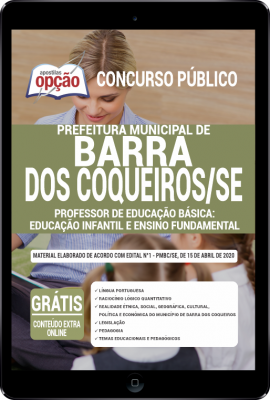 Apostila Prefeitura de Barra dos Coqueiros - SE em PDF - Professor de Educação Básica – Educação Infantil e Ensino Fundamental -